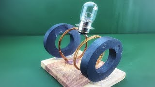 Copper Wire Free Energy Using Magnet With  Light Bulb 100% | Creative Ideas New For 2019