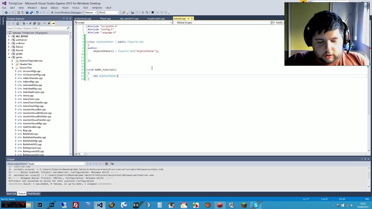 Trinitycore C++ 02 - Obtener un objeto al matar un NPC