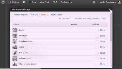 WordPress: Setting Featured Image