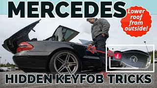 mercedes sl hidden keyfob features