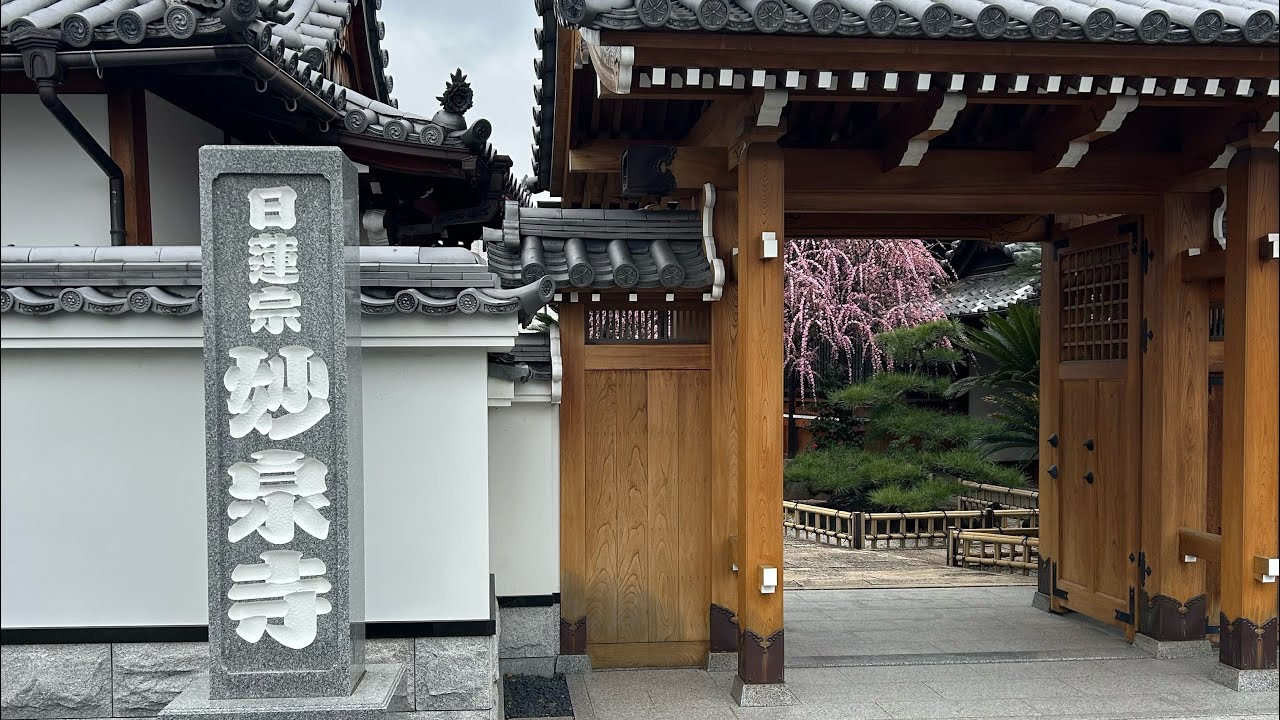 貝塚の妙泉寺へ