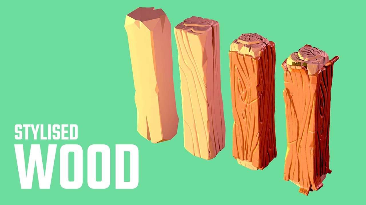 modeling wood in zbrush