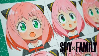 Drawing Anya forger in Different Anime Styles || Spy X Family