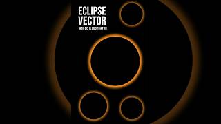 Eclipse Vector Adobe Illustrator #ytshorts #shortsfeed #shorts