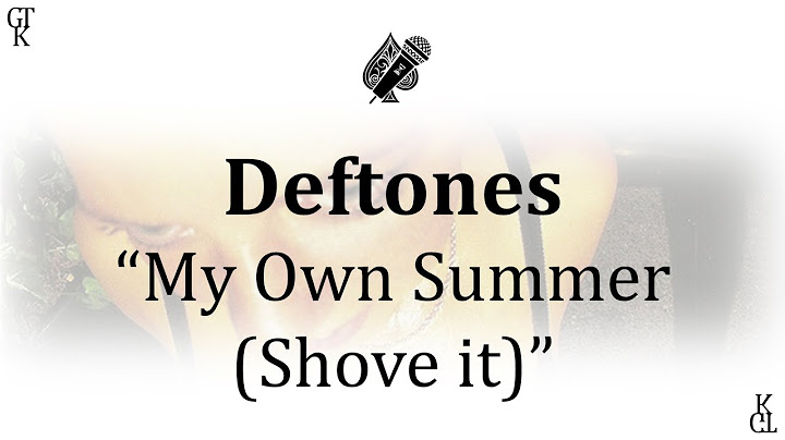 My Own Summer (Shove It) Karaoke version - Karaoke performance video thumbnail