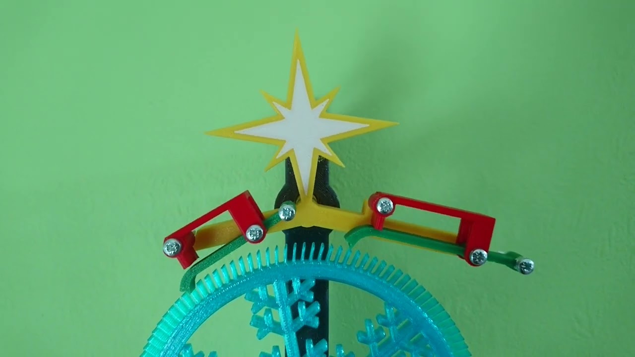 Christmas Grasshopper Clock Escapement