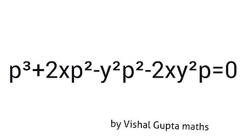 Equation solvable for p problem # 1