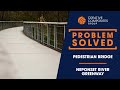 Problem solved  pedestrian bridge  neponset river greenway