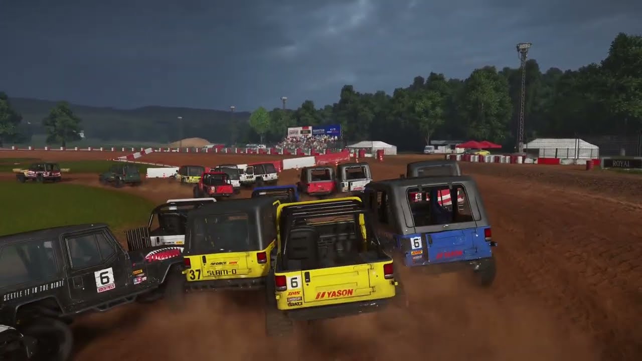 WRECKFEST | JEEP BATTLE | EXTREME FIGURE 8 RACEWAY CIRCUIT | BANGER RACING