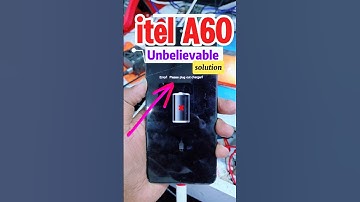 itel A60 Error! please plug out charger! solution 💯🔥 #shorts