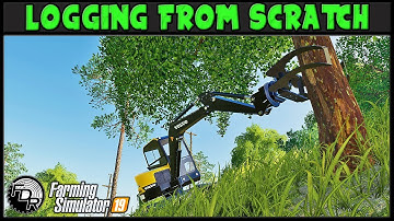 All Trees Are Down - Logging From Scratch 231 - Farming Simulator 2019 - FDR Logging