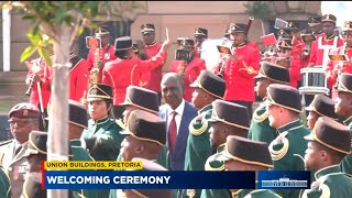 President Ruto Inspects Guard Of Honour At Union Buildings Pretoria Safrica