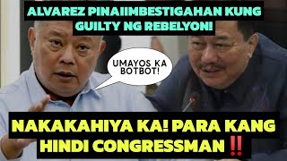 REMULLA PINAIIMBESTIGAHAN SI BOTBOT ALVAREZ KUNG GUILTY NG REBELY0N‼️ PARA KANG HINDI CONGRESSMAN!