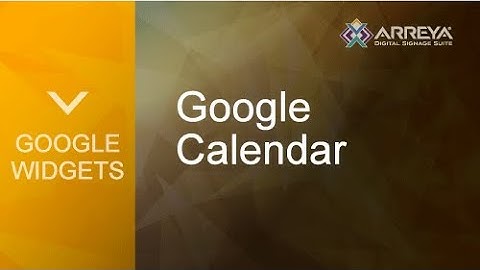 How to: Embed a Google Calendar