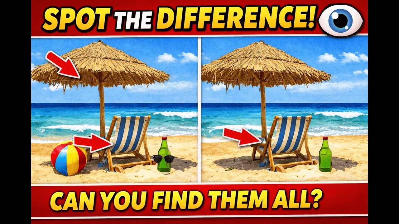 Hard Spot The Difference Quiz | Brain Training Challenge