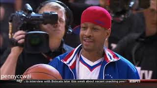 Allen Iverson returned to Philly  to support the Sixers (2012)