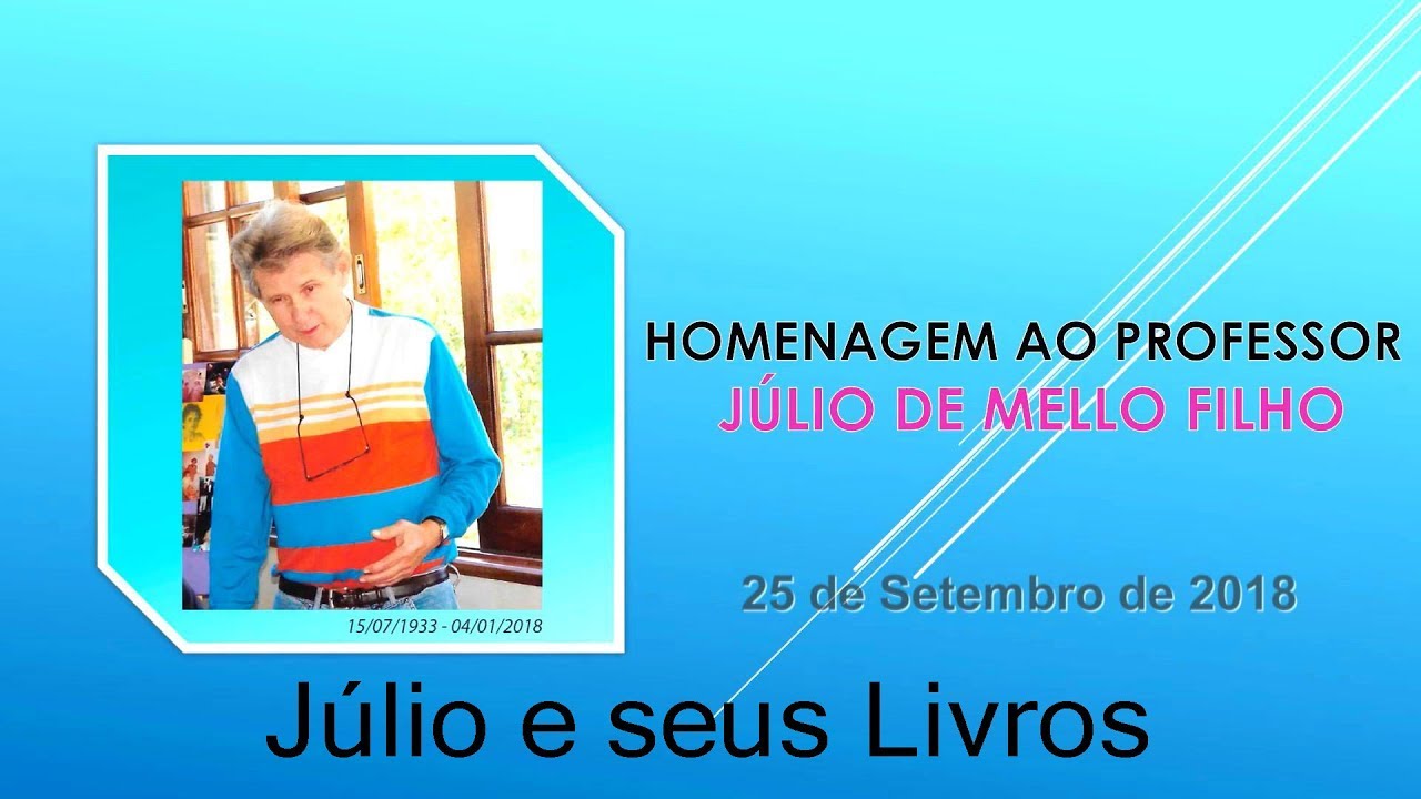 05 Dr Júlio de Mello Filho - Júlio e seus Livros dvd philips usado
