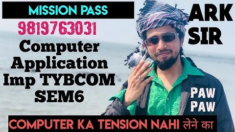 2025 TYBCOM Sem6|Computer APPLICATION  system |MUMBAI UNIVERSITYPaper Solution|Ark sir