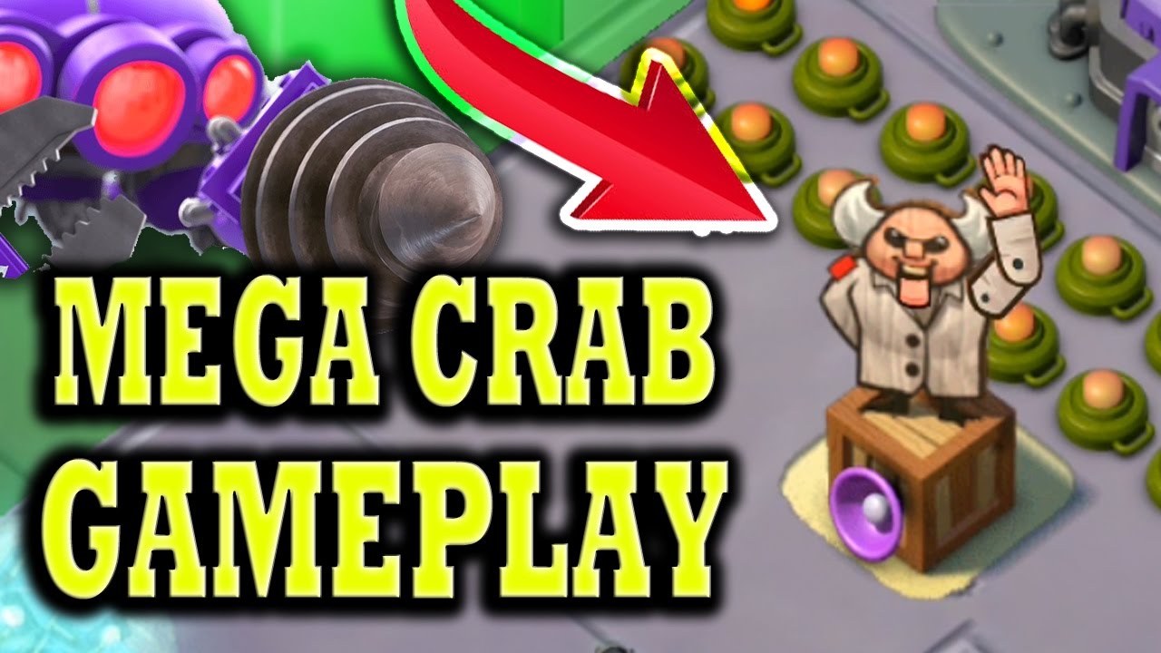 TAUNT TOWER GAMEPLAY! | NEW MEGA CRAB STAGES 1-7 | Boom Beach