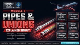 EASA Module 6 Materials | Pipes and Unions Explained (Part-66 B1.1 Training)