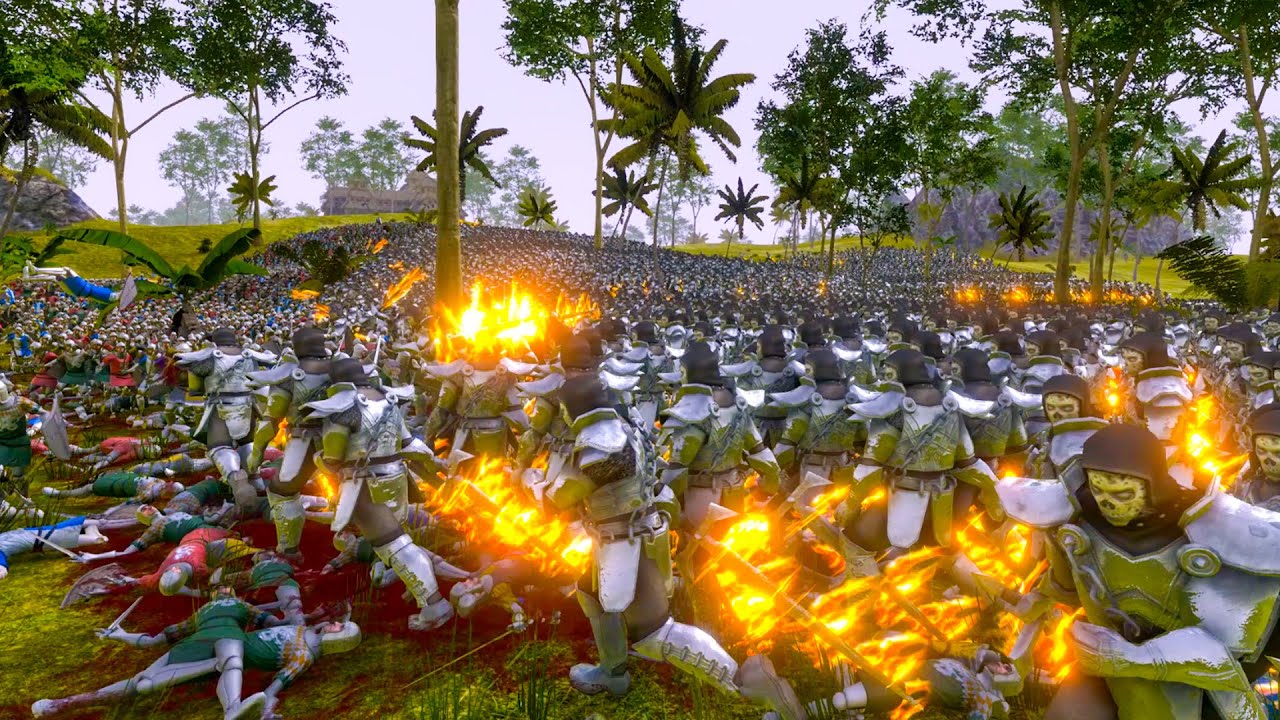 16800 Footmans VS 13200 Soul Tyrants. Ultimate Epic Battle Simulator UEBS 2