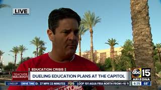 Teachers rally at Arizona Capitol for third day