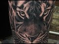 Tattooing Realistic Black&Grey Tiger