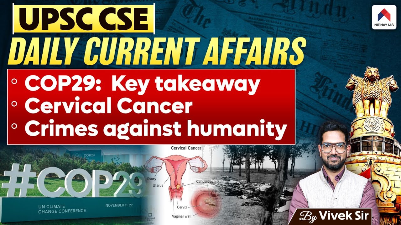 UPSC Current Affairs 2024 | Daily Current Affairs By Vivek Sir | Nirnay ...