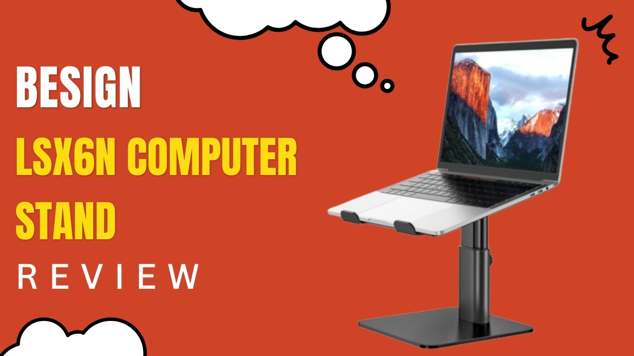 BESIGN LSX6N Computer Stand, Ergonomic Adjustable Notebook Riser Holder ...