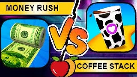 🍎Coffee Stack 🆚 Money Rush | Android iOS | Gameplay | mobile games | 2022