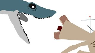 Aircraft Shark Vs Megaphorngmod Battle