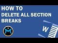 Delete all Section Breaks at Once