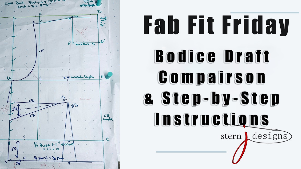 Fab Fit Friday - Compare Different Front Bodice Drafts - Plus a Step-by-Step Guide for my Favorite