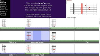 Short Man&#39;s Room - Joe Henry (play-along for guitar)