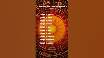 🔥Who would win in a fight? #scorpio  edition || #shorts #zodiac #zodiacsigns #horoscope