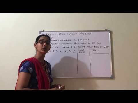 Evaluation of postfix expression using stack | How to solve postfix expression in Data Structure
