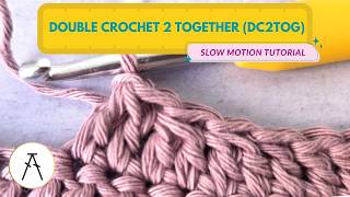 How to Crochet DC2TOG | Learn to Crochet | Easy Double Crochet Decrease Tutorial