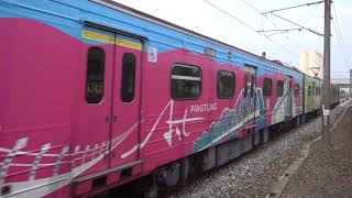 3227次區間車抵達斗南車站(2019台灣燈會在屏東彩繪列車) 20200913