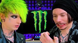 Trying Monster Energy Nail Art with Jay D Stryder