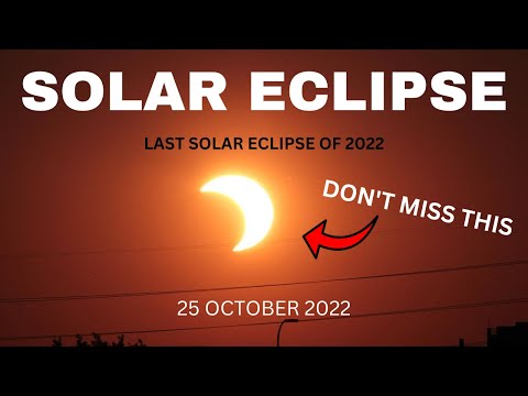 Partial Solar Eclipse 25 October | How to view Solar Eclipses safely
