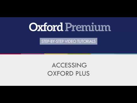 Access Oxford Plus via Oxford Premium