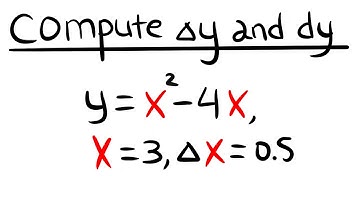 compute delta y and dy, calculus 1 tutorial