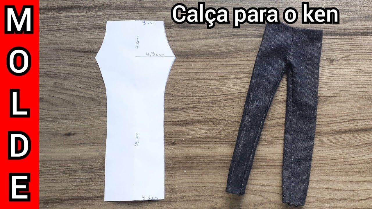 Kit Ken .moldes em pdf para Roupas do Boneco Ken