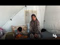 والدة الطفل إبراهيم أبو سرايا الذي يعاني من شلل دماغي وسوء تغذية تطالب بسفره للعلاج خارج غزة
