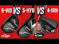 UNEXPECTED RESULTS?! 9-Wood vs 5-Hybrid vs 4-Iron