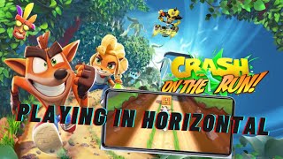 how to play mobile game in horizontal position | playing android games landscape in mobile #crash screenshot 4
