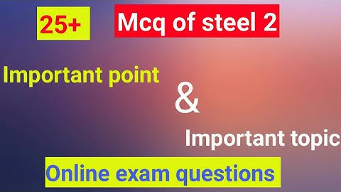MCQ of steel structure 2