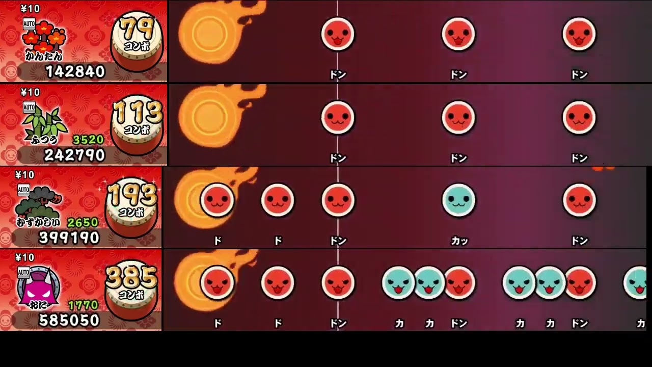 【太鼓の達人 NS2】二度寝【全難易度同時再生】