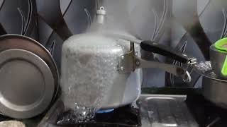 Super Fast Steam Out Of Pressure Cooker Whistle Sound Video