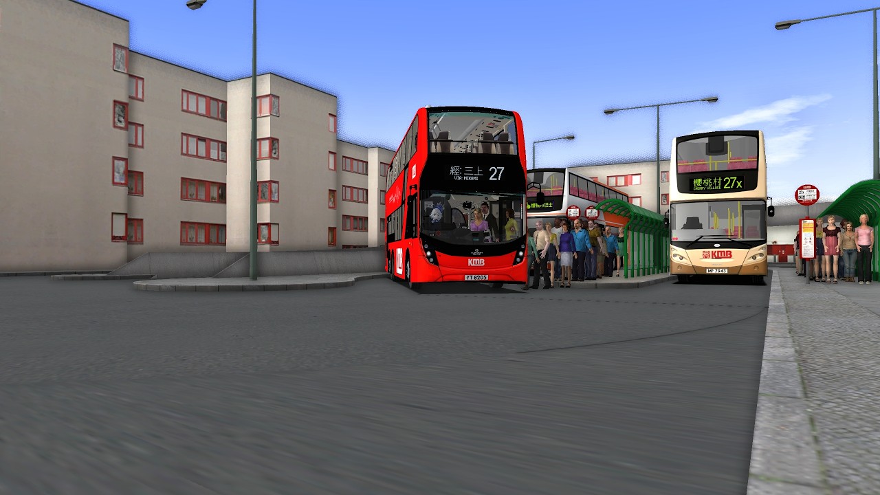 【亂咁揸嘅馬路炸彈】 Omsi 2 櫻桃市 27 櫻桃村 往 賴廉士花園二期 E6M 147 YT 8205